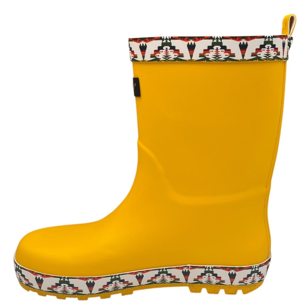 Pendleton Tucson Little Boys Rubber Mid-Calf Rain Boots Size 11/12 Yellow-Multi - Picture 4 of 10